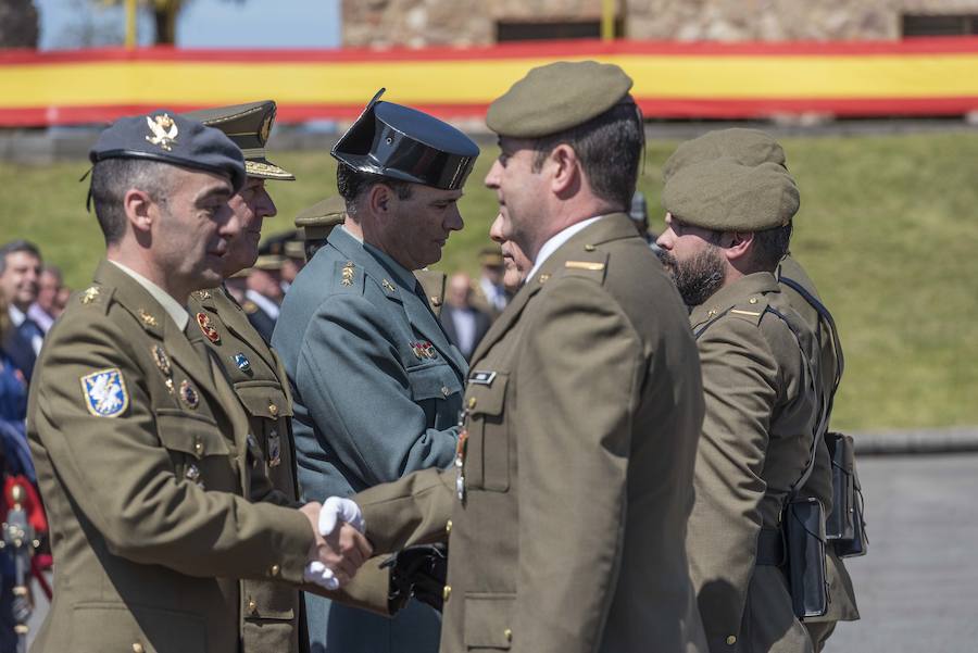 El delegado del Gobierno en Asturias, Mariano Marín, asiste al acto de conmemoración del XXX aniversario de la Unidad de Servicios del Acuartelamiento (USAC) Cabo Noval
