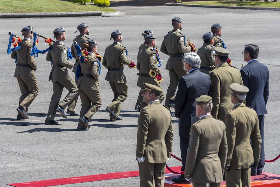 El delegado del Gobierno en Asturias, Mariano Marín, asiste al acto de conmemoración del XXX aniversario de la Unidad de Servicios del Acuartelamiento (USAC) Cabo Noval