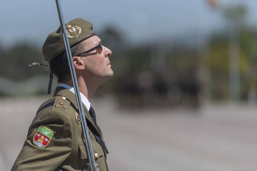 El delegado del Gobierno en Asturias, Mariano Marín, asiste al acto de conmemoración del XXX aniversario de la Unidad de Servicios del Acuartelamiento (USAC) Cabo Noval
