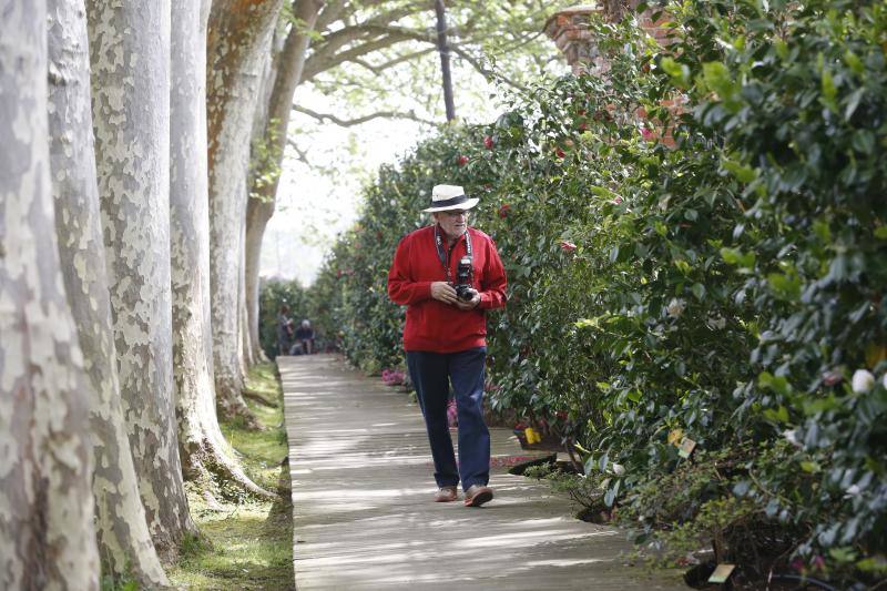 El jardín gijonés celebra su decimoquinto aniversario con una jornada de puertas abiertas repleta de visitantes.