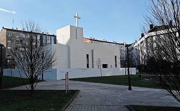 Fachada del templo, que será bendecido el 1 de mayo.