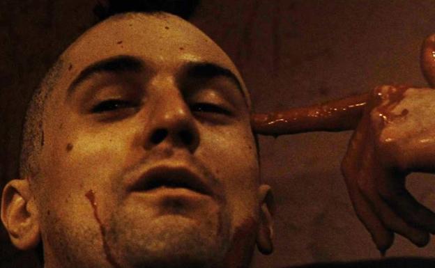 De Niro envuelto en sangre, en 'Taxi driver'.