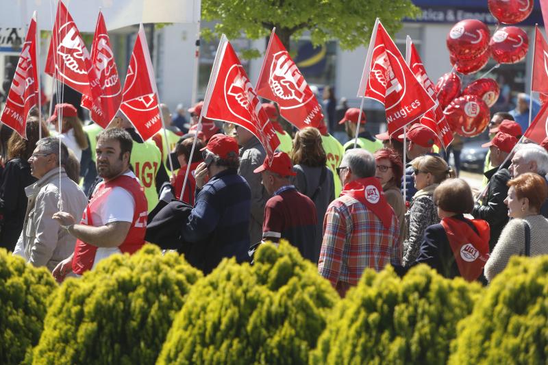 La manifestación parte del Parque Viejo de La Felguera bajo el lema «Igualdad, mejor empleo, mayores salarios, pensiones dignas»