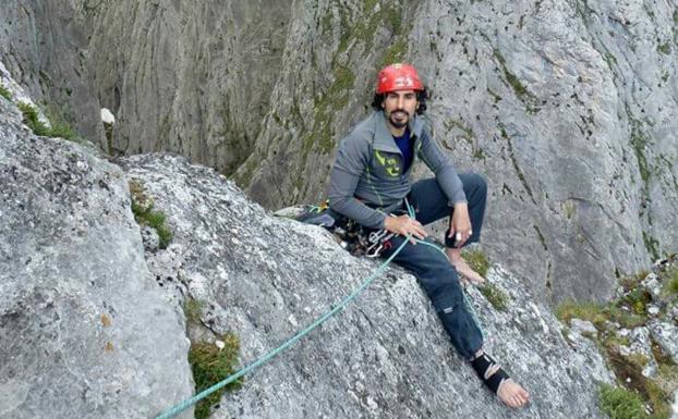 Juan José Domínguez, disfrutando de su pasión, la escalada