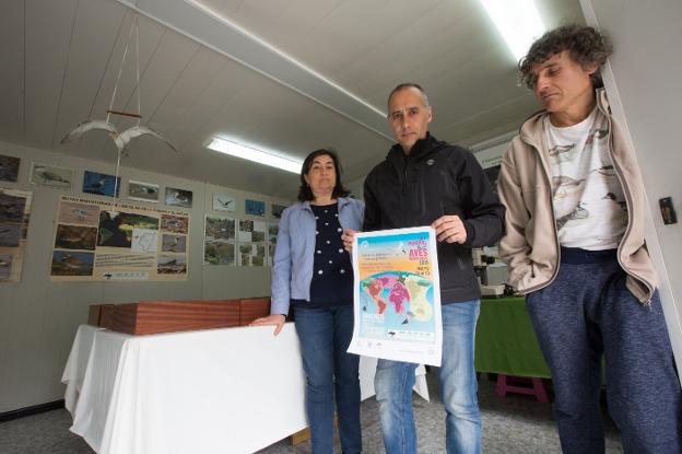 Cristina Estévez, Alejandro Peláez y César Álvarez, ayer. 