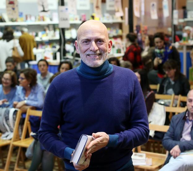 Alejandro Palomas en el encuentro de ayer. 