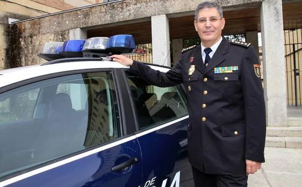 El comisario Juan Jesús Herranz, en una foto tomada hace un año en Segovia. 