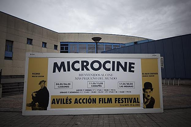 Módulo de microcine en Los Canapés. 