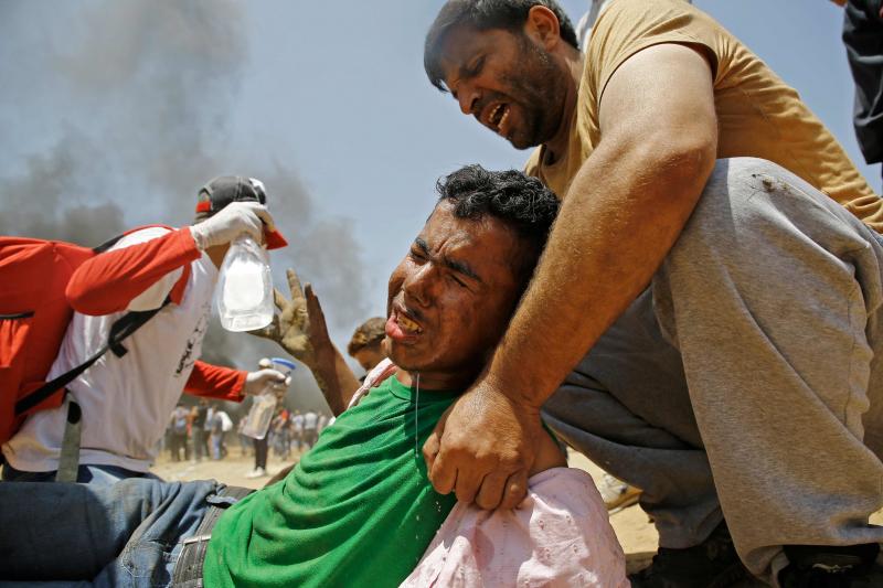 Más de cuarenta muertos y más de un millar de fallecidos en Gaza, en las protestas contra la embajada de EE UU en Jerusalén