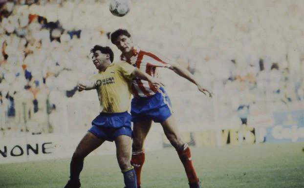 El exfutbolista, durante un partido contra Las Palmas en 1987.
