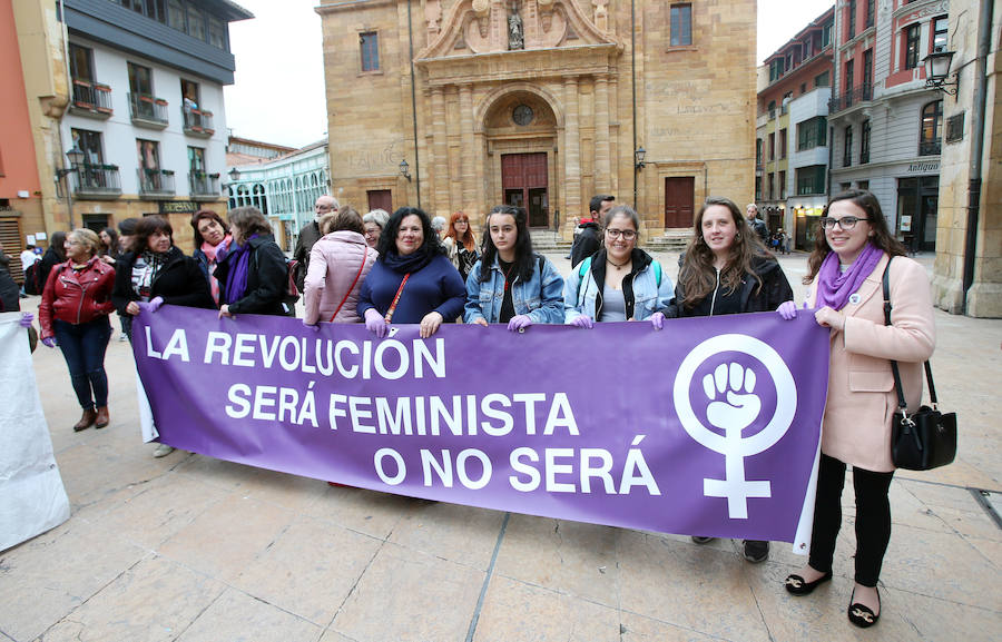 Concentraciones en las principales ciudades asturianas para reclamar el cumplimiento del pacto de Estado y más presupuesto contra la violencia machista