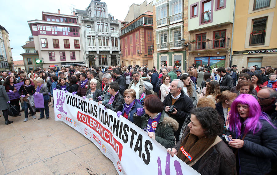 Concentraciones en las principales ciudades asturianas para reclamar el cumplimiento del pacto de Estado y más presupuesto contra la violencia machista