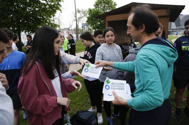 La iniciativa estuvo impulsada por los compañeros de primero de la asignatura Estilo de Vida Saludable y se desarrolló en el 'kilometrín'.