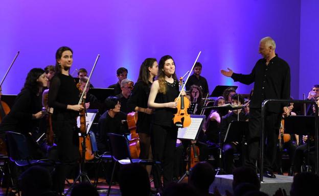 Músicos de la orquesta sinfónica de la UPV.