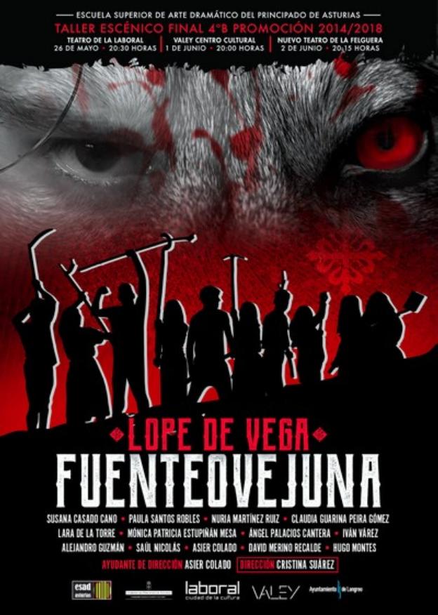 Cartel de 'Fuenteovejuna'.