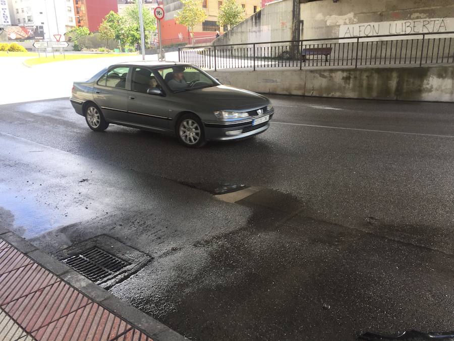 El Valle de Fontaciera, inundado por el desbordamiento del río Pinzales