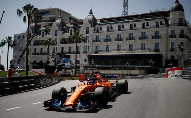 Fernando Alonso en el GP de Mónaco