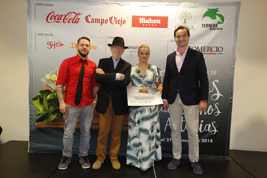 El restaurante ovetense revalidó su título en el concurso organizado por EL COMERCIO y el establecimiento gijonés apostó por ingredientes ecológicos.