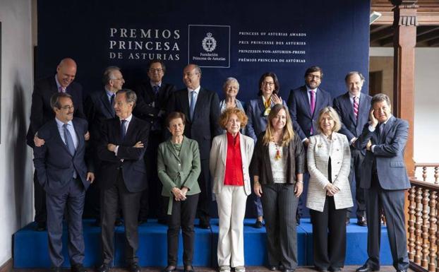 El jurado del Premio Princesa de Ciencias Sociales. 