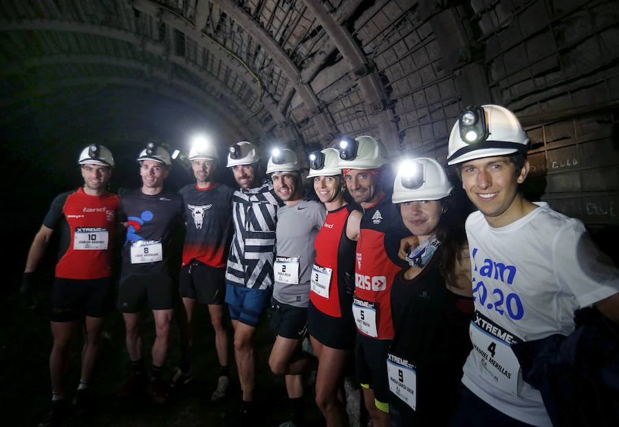 Medio centenar de corredores se adentraron en las entrañas de la tierra para disputar el primer Xtreme Trail Pozo de Sotón, una dura prueba a 500 metros de profundidad