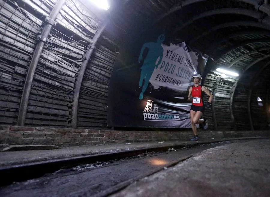 Medio centenar de corredores se adentraron en las entrañas de la tierra para disputar el primer Xtreme Trail Pozo de Sotón, una dura prueba a 500 metros de profundidad