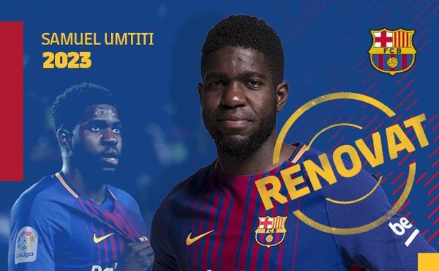 El Barça renueva a Umtiti hasta 2023