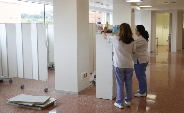 Las urgencias del Hospital de Jove cambian hoy de ubicación por las obras de reforma