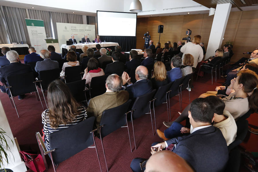 El acto, al que acudió el presidente de la Federación Asturiana de Empresarios (FADE) Belarmino Feito, se celebró en Las Caldas. 