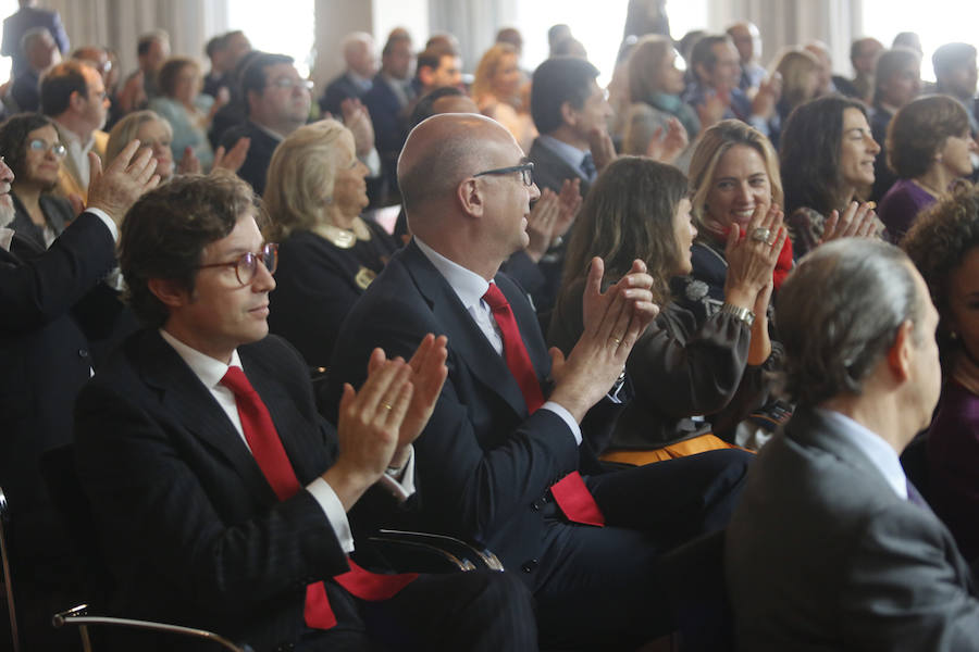 El acto, al que acudió el presidente de la Federación Asturiana de Empresarios (FADE) Belarmino Feito, se celebró en Las Caldas. 