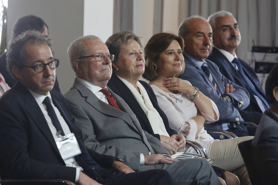 El acto, al que acudió el presidente de la Federación Asturiana de Empresarios (FADE) Belarmino Feito, se celebró en Las Caldas. 