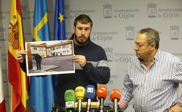 Adrián Arias y Herminio Torre, durante la rueda de prensa.