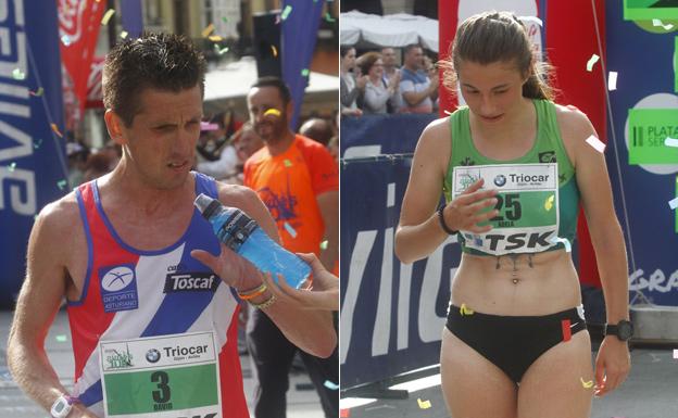 David Ginzo y Adela Villa quieren repetir triunfo en los 10 kilómetros de Avilés