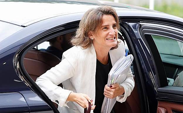 Teresa Ribera, hoy en Luxemburgo. 