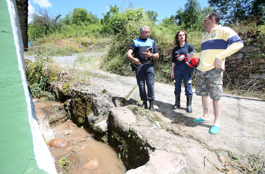 Fotos: Trubia hace balance de daños tras el argayo