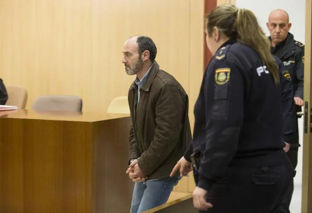 Javier Ledo, durante un juicio en Gijón en marzo. 