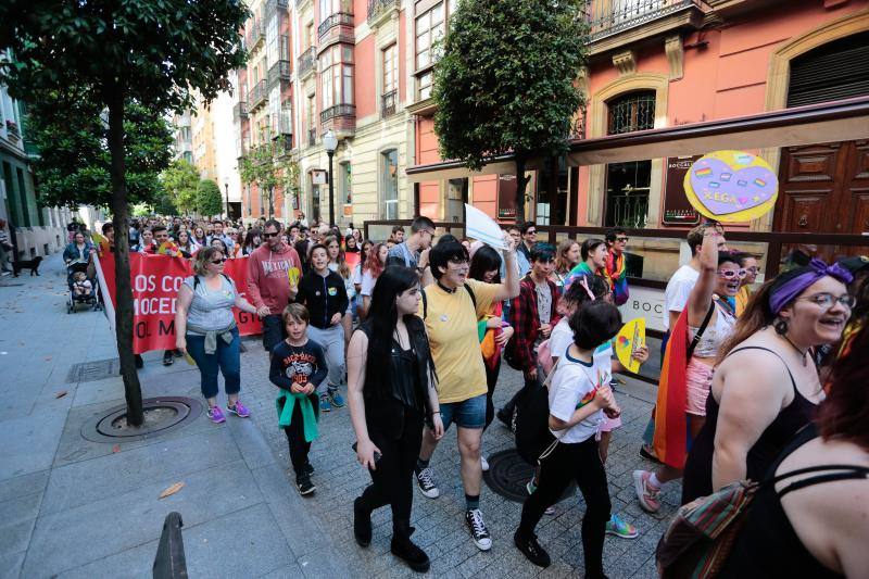 La manifestación del Orgullo, que reunió a cientos de personas, reclamó la urgente tramitación de una ley para proteger a las personas transexuales