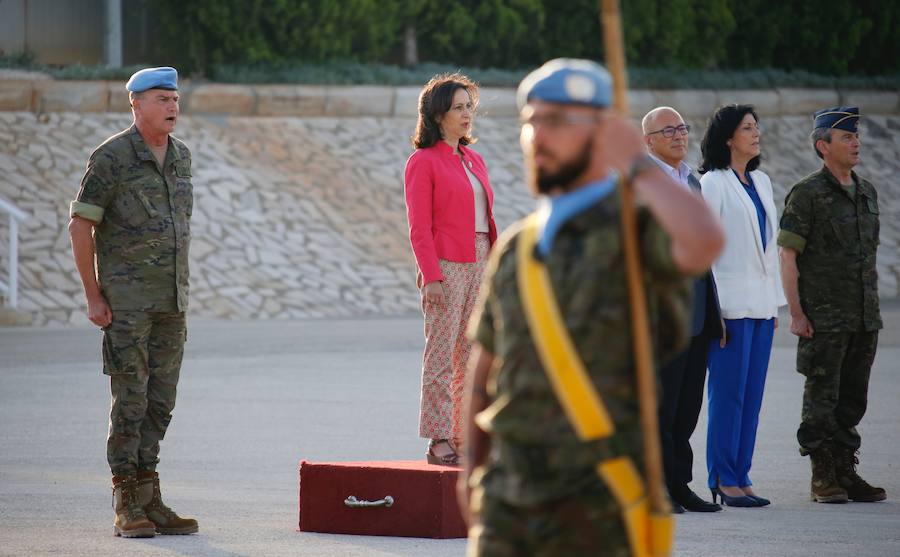 Se trata del primer viaje oficial que realiza la ministra a un contingente español en misión internacional