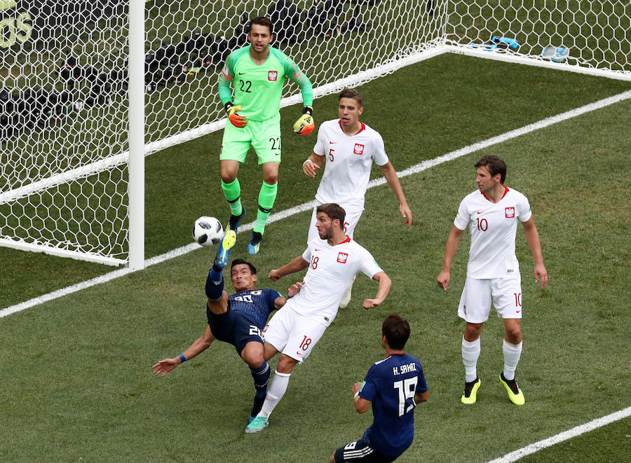 Las mejores imágenes del tercer partido del Grupo H entre Japón y Polonia. 