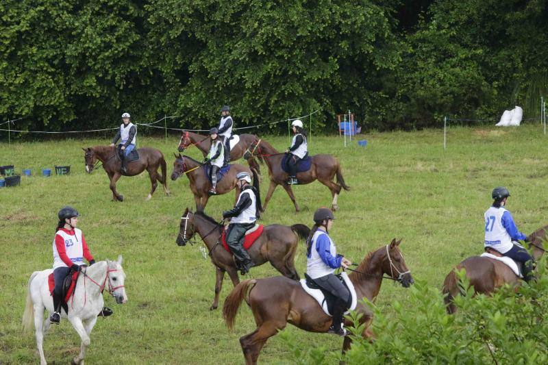 Medio centenar de binomios participaron en esta cita de la localidad ribadedense.
