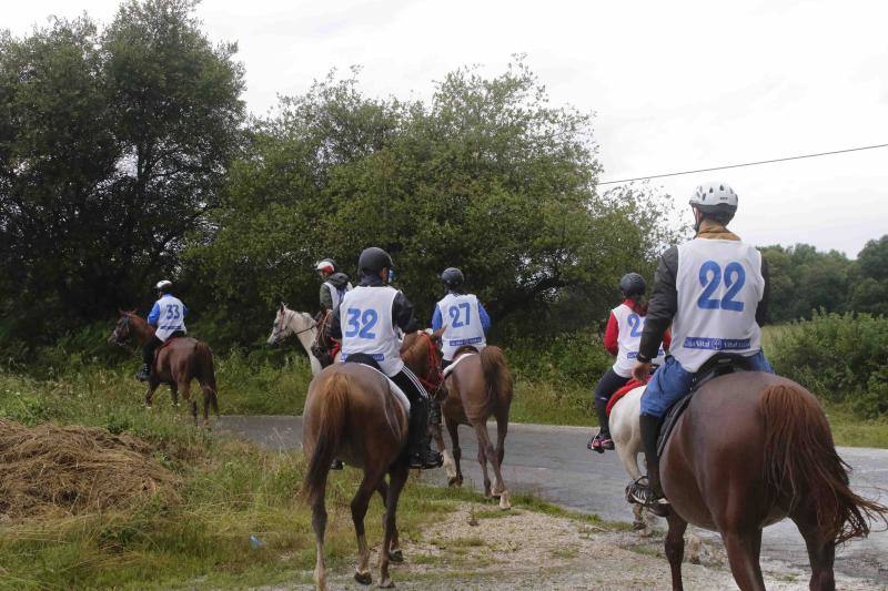 Medio centenar de binomios participaron en esta cita de la localidad ribadedense.