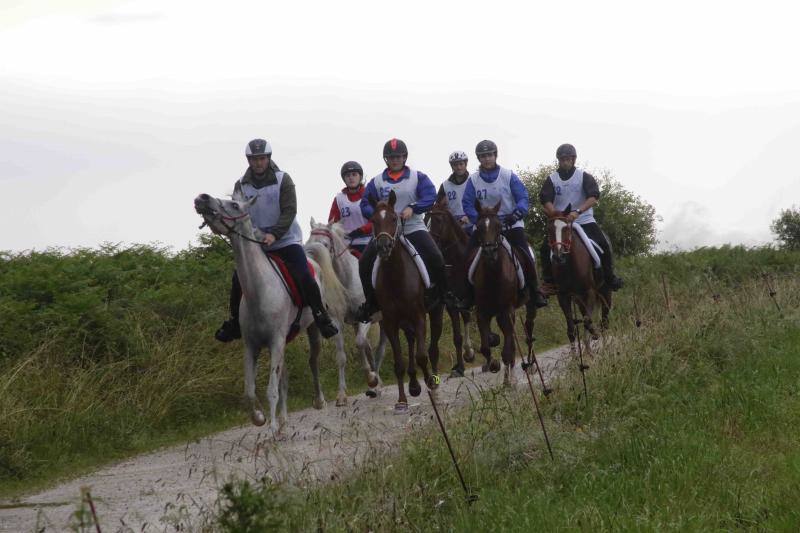 Medio centenar de binomios participaron en esta cita de la localidad ribadedense.
