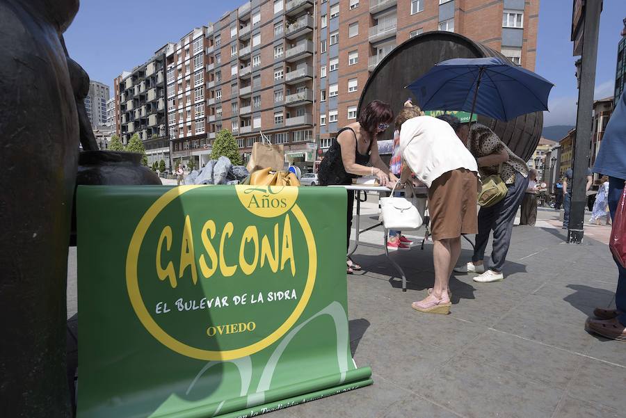 Vecinos y comerciantes de Oviedo impulsan una asociación para dinamizar la actividad del Bulevar de la Sidra.