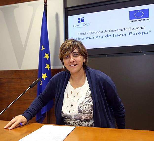 Ana Rivas durante la presentación de la reforma. 