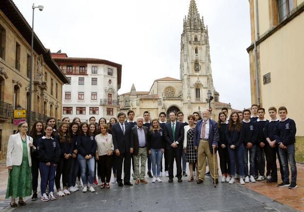 Recepción a los jóvenes mexicanos de 'Así es Asturias'