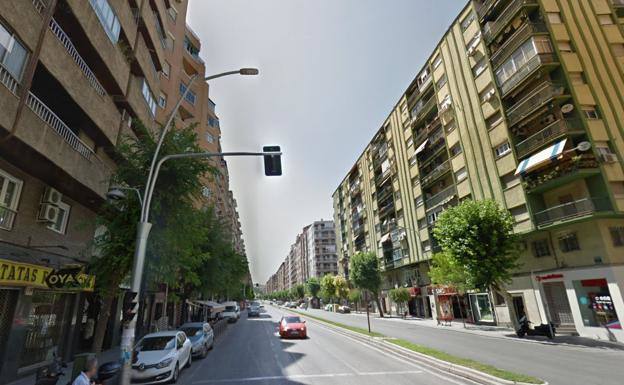 Avenida de Jaén en la que se produjo el atropello múltiple.