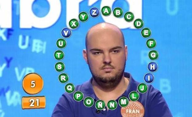 El asturiano Fran González durante su paso por el concurso de Telecinco