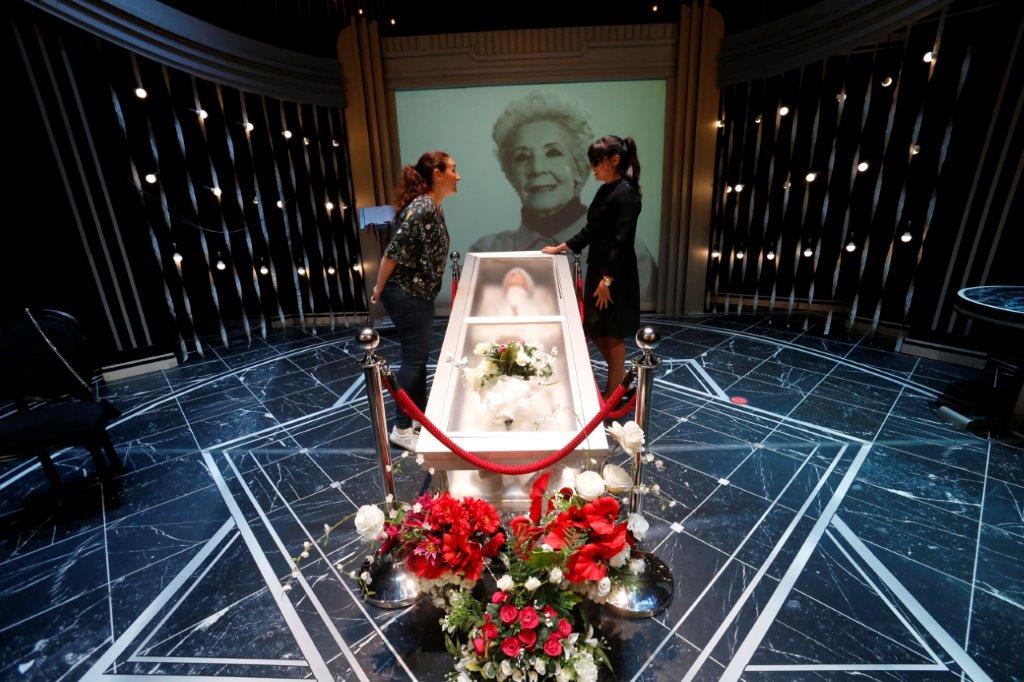 La actriz se subió al escenario junto a Jorge Sanz para interpretar El Funeral