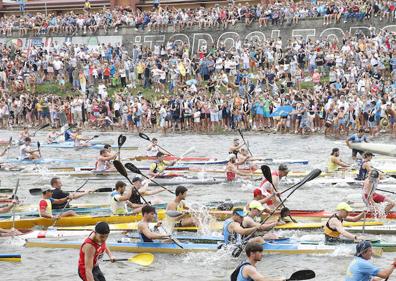 Imagen secundaria 1 - Descenso Internacional del Sella 2018 | Milín Llamedo, vencedor junto a Pedro Vázquez: «Ojalá mi abuelo viera esto»