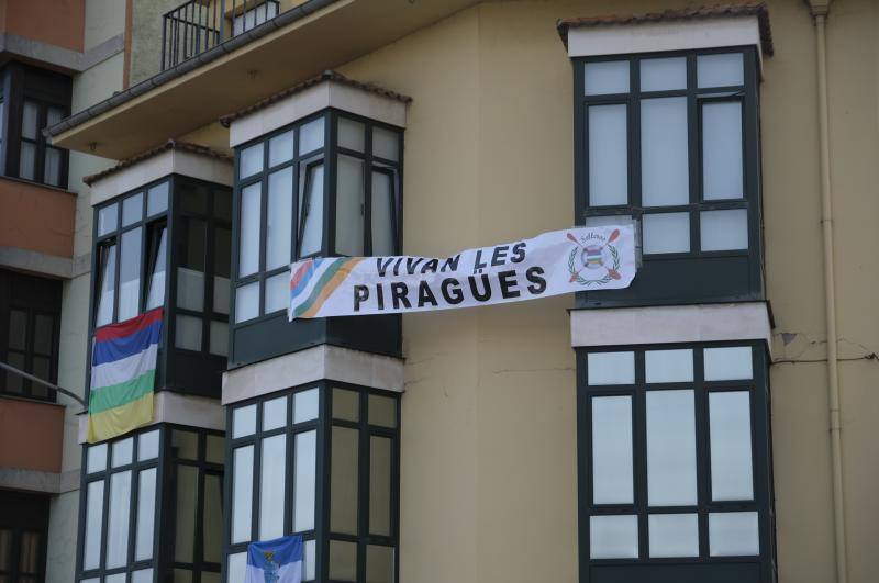 Ambas localidades tiñen sus calles de color para animar a vecinos y turistas a celebrar la gran fiesta de los concejos ribereños.