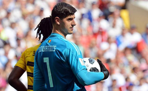 Courtois, durante el Mundial. 